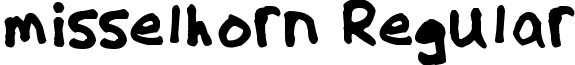 misselhorn Regular font - misselhorn_font_by_cwylie0.ttf