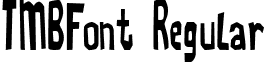 TMBFont Regular font - TMBFONT_.TTF