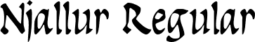 Njallur Regular font - Njallur.TTF