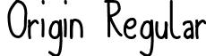 Origin Regular font - ORIGIN__.TTF