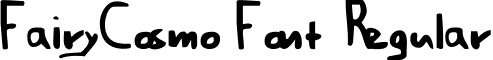 FairyCosmo Font Regular font - cossiefont.ttf