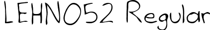 LEHN052 Regular font - LEHN052.TTF