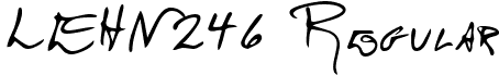 LEHN246 Regular font - LEHN246.TTF