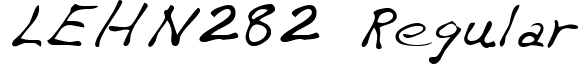 LEHN282 Regular font - LEHN189.TTF