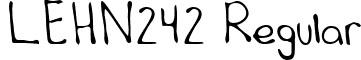 LEHN242 Regular font - LEHN242.TTF