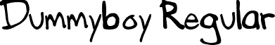 Dummyboy Regular font - DUMMYBO1.TTF