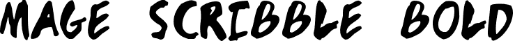 Mage Scribble Bold font - Mage Scribble Bold.ttf