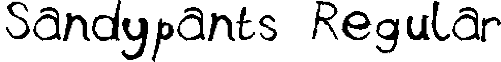 Sandypants Regular font - sandypants.ttf