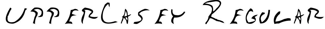 UpperCasey Regular font - UpperCasey.ttf