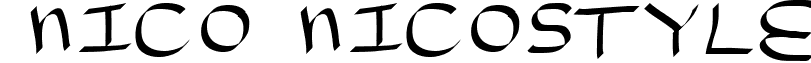 Nico NicoStyle font - NICONS__.TTF