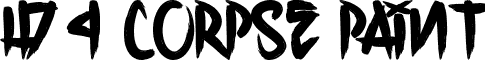 H74 Corpse Paint font - H74CP___.TTF