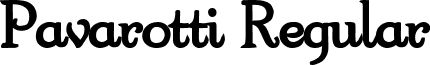 Pavarotti Regular font - PAVAROTT.TTF