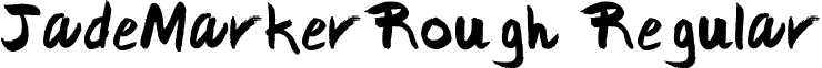 JadeMarkerRough Regular font - JadeMarkerRough.ttf