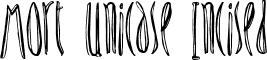 Mort Unicase Incised font - MORTUI__.TTF