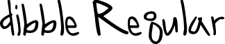 dibble Regular font - Dibble_Font_by_darnfancylettuce.ttf