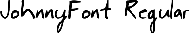 JohnnyFont Regular font - johnny.TTF