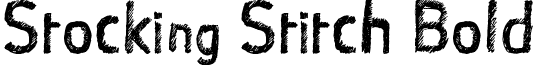 Stocking Stitch Bold font - Socking Stitch.ttf