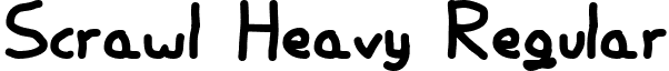 Scrawl Heavy Regular font - SCRAH___.TTF