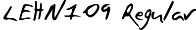 LEHN109 Regular font - LEHN109.TTF