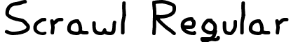 Scrawl Regular font - SCRARG__.TTF