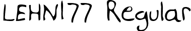 LEHN177 Regular font - LEHN177.TTF