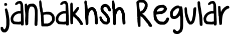 janbakhsh Regular font - janbakhsh.ttf