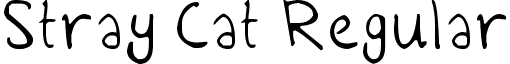 Stray Cat Regular font - Stray_Cat_Font_by_Eoweniel.ttf
