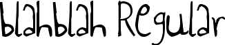 blahblah Regular font - Lai__s_Hand_by_darnfancylettuce.ttf