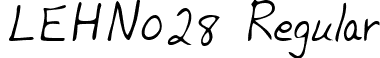 LEHN028 Regular font - LEHN028.TTF