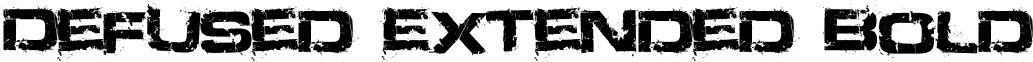 Defused Extended Bold font - defused.ttf