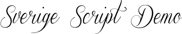 Sverige Script Demo font - SverigeScriptClean_Demo.ttf