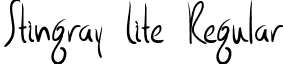 Stingray Lite Regular font - STINL___.TTF