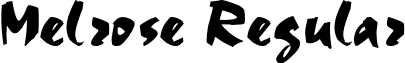 Melrose Regular font - Melrose.ttf