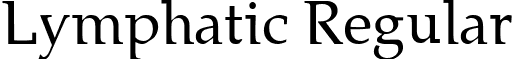 Lymphatic Regular font - LYMPHATI.TTF