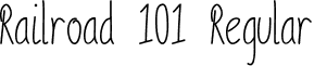 Railroad 101 Regular font - Railroad 101.ttf