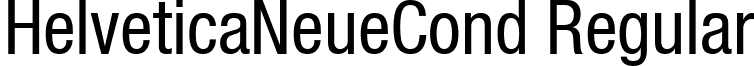 HelveticaNeueCond Regular font - HelveticaNeueCond.ttf