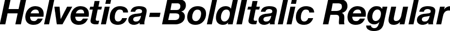Helvetica-BoldItalic Regular font - Helvetica BoldItalic.ttf