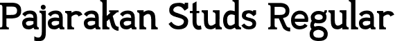 Pajarakan Studs Regular font - Pajarakan Studs.otf