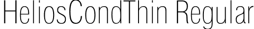 HeliosCondThin Regular font - HeliosCondThin.otf