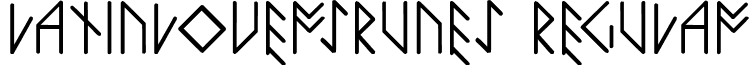 LatinLoversRunes Regular font - LatinLoversRunes.ttf