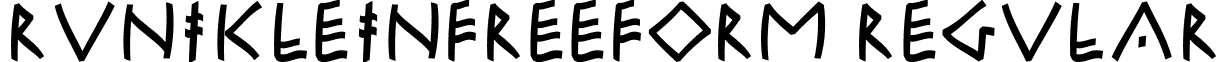 RuniKleinFreeform Regular font - RuniKleinFreeform.ttf