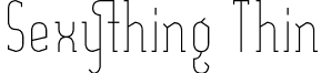 Sexything Thin font - Sexything_Thin.ttf