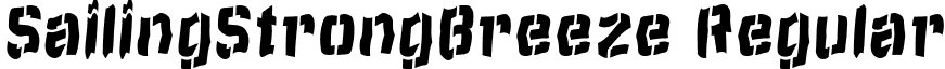 SailingStrongBreeze Regular font - SailSB75.ttf