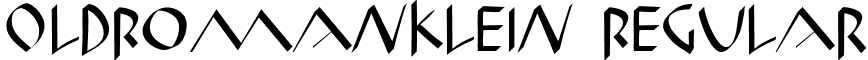 OldRomanKlein Regular font - OldRomanKlein.ttf