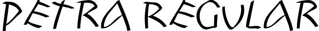 Petra Regular font - Petra.ttf