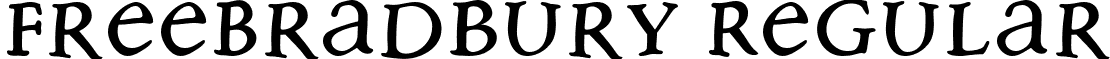 FreeBradbury Regular font - FreeBradbury.ttf