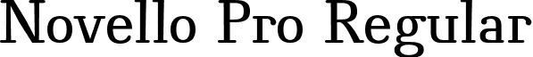 Novello Pro Regular font - Novello_Pro_Normal.otf