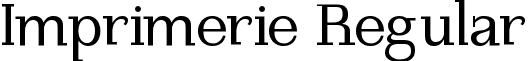 Imprimerie Regular font - Imprimerie.ttf