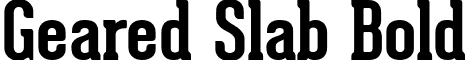 Geared Slab Bold font - GearedSlab-Bold.ttf