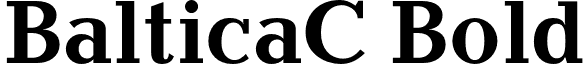 BalticaC Bold font - BalticaC-Bold.otf